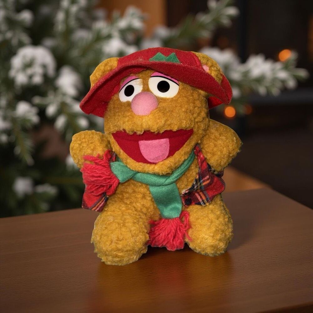 Vintage 1987 Muppet Babies Baby Fozzy Bear Stuffed Animal  6”